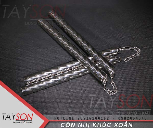 Côn nhị khúc inox xoắn