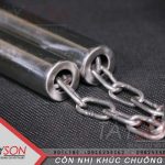 Côn nhị khúc chuông inox thiết kế đẹp mắt