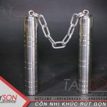 Côn nhị khúc inox rút gọn thiết kế đẹp mắt