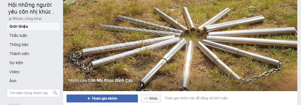 Một số group côn nhị khúc trên Facebook